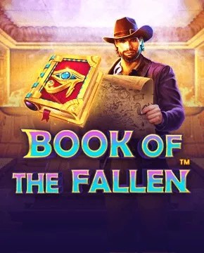 Official Slots logo: book of the fallen by Pragmatic Play at Vegasino Casino
