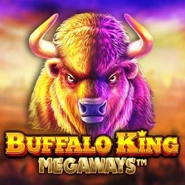 Buffalo King Megaways slot logo by Pragmatic Play at Vegasino Casino