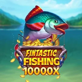 Fintastic Fishing slot logo by Foxium at Vegasino Casino