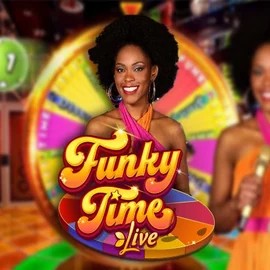 Funky Time slot icon by Evolution, available at Vegasino Casino