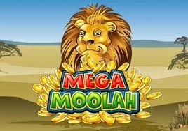 Mega Moolah slot game by Games Global – logo hosted on Vegasino Casino
