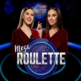 Live Casino logo of Mega Roulette from Pragmatic Play at Vegasino Casino