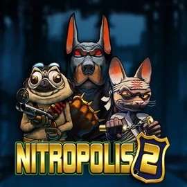 Nitropolis 2 casino game by ELK Studios – featured logo at Vegasino Casino