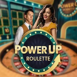 PowerUP Roulette slot visual from Pragmatic Play available on vegasinobe.com