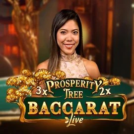 Prosperity Tree Baccarat online game logo by Evolution on vegasinobe.com