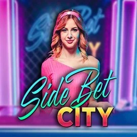 Side Bet City slot visual from Evolution available on vegasinobe.com