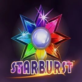 Starburst by NetEnt, showcased at vegasinobe.com – game logo