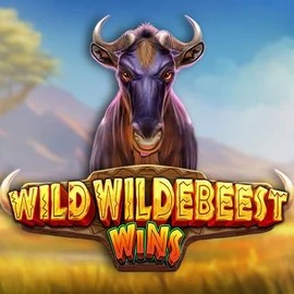 Wild Wildebeest Wins online game logo by Pragmatic Play on vegasinobe.com